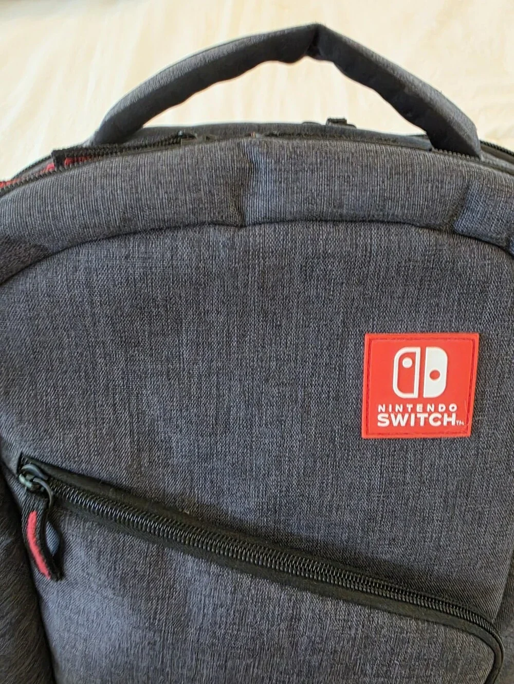Nintendo Switch Elite Player Gaming Backpack - Charcoal Gray & Black Case